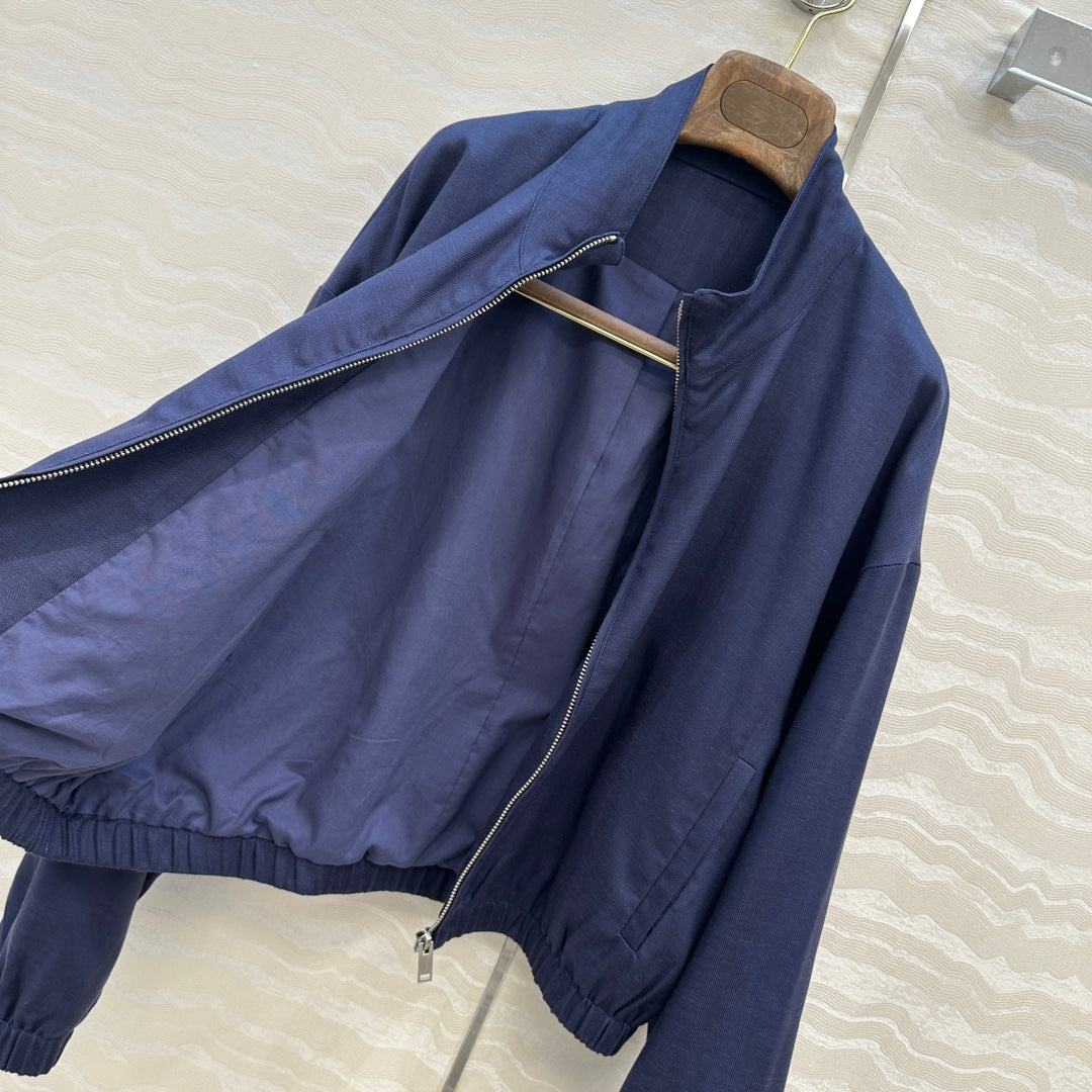 LP 25  Jacket Blue Tencel Linen 293153