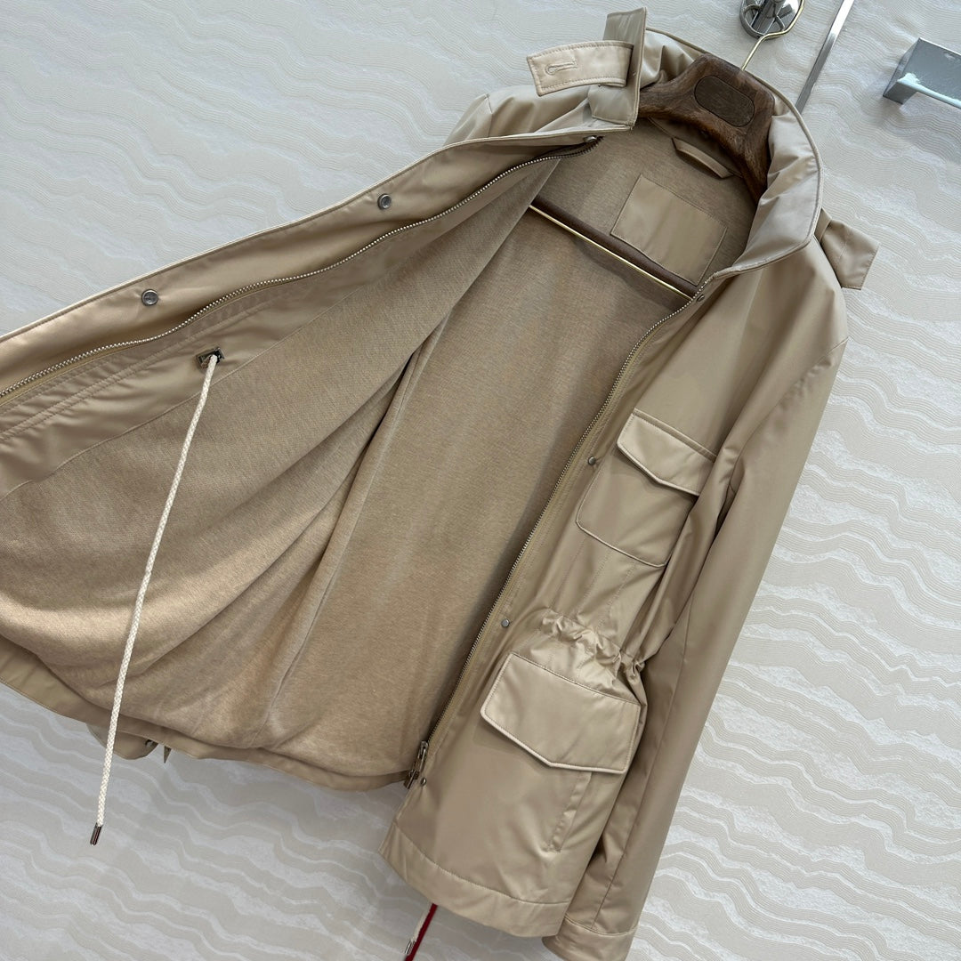 LP 25 LP Traveler Windproof Jacket Beige Fabric Leather 297491