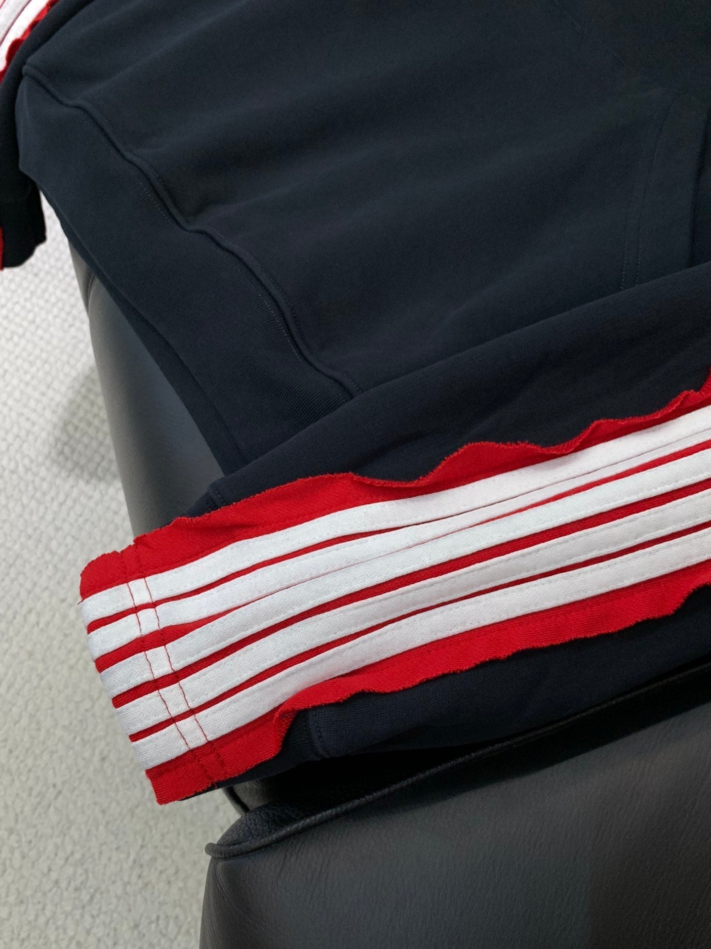 Balenciaga 25 Hoodie Navy Mix Red Cotton 0048