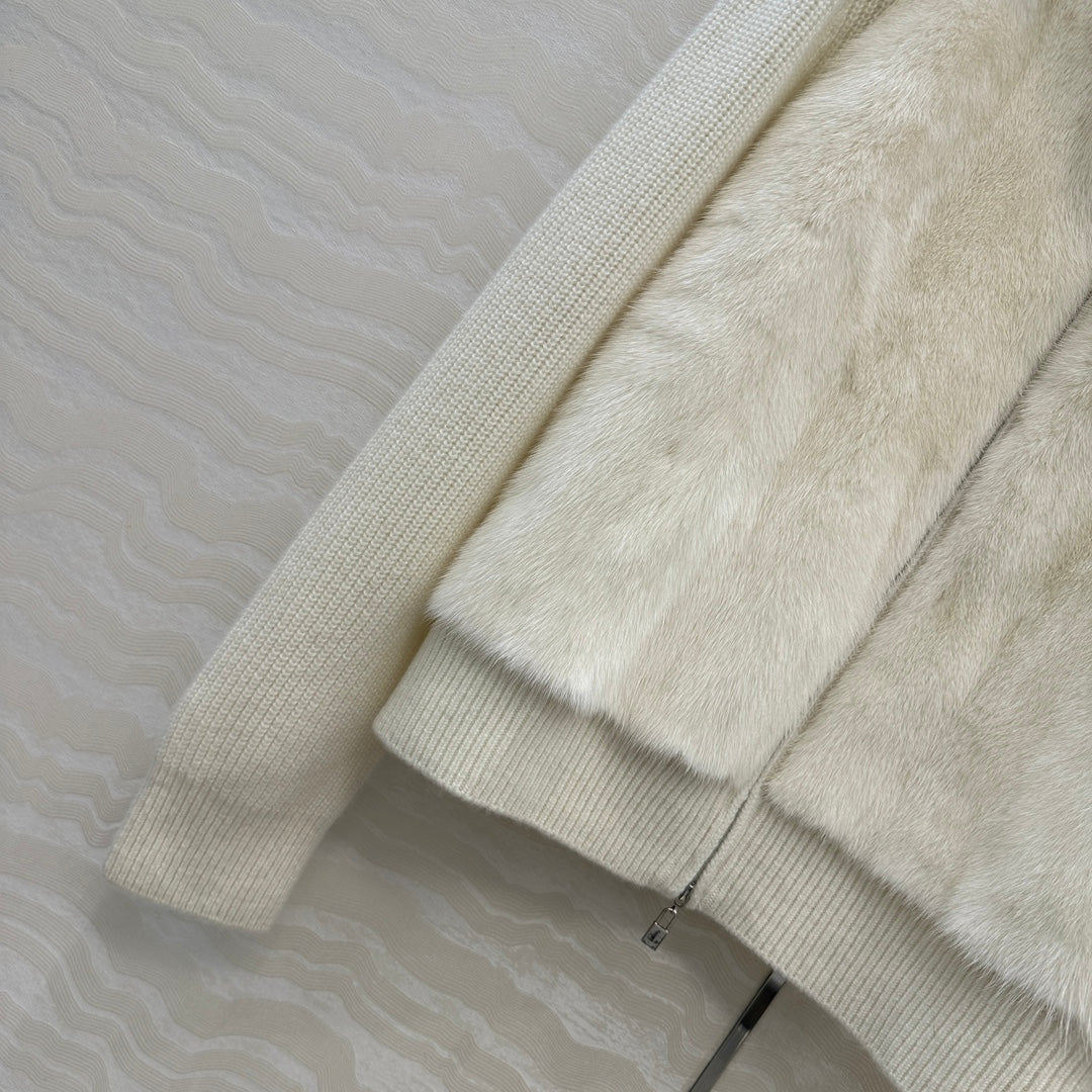 LP 25 Coat White Fur Cashmere 299025