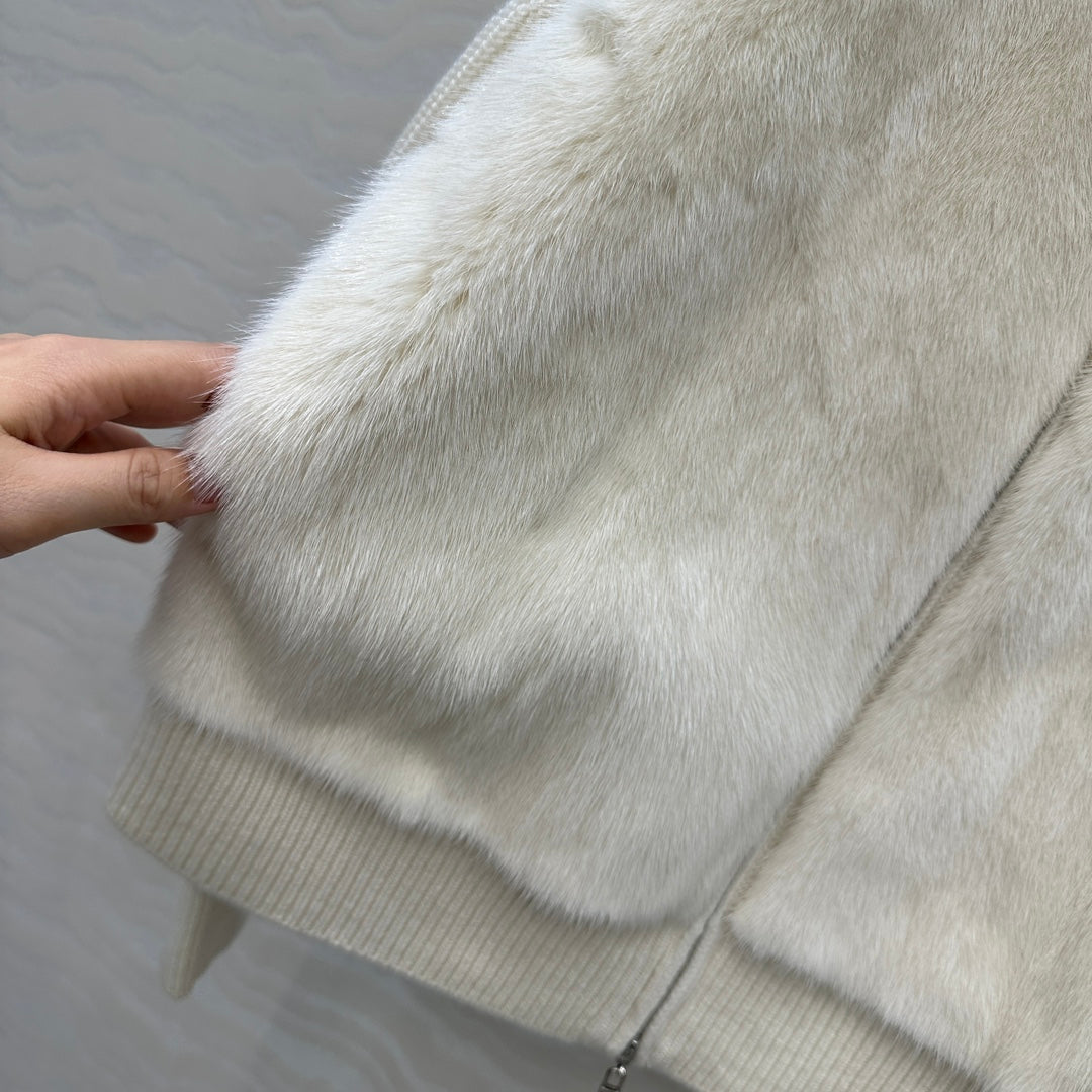 LP 25 Coat White Fur Cashmere 299025