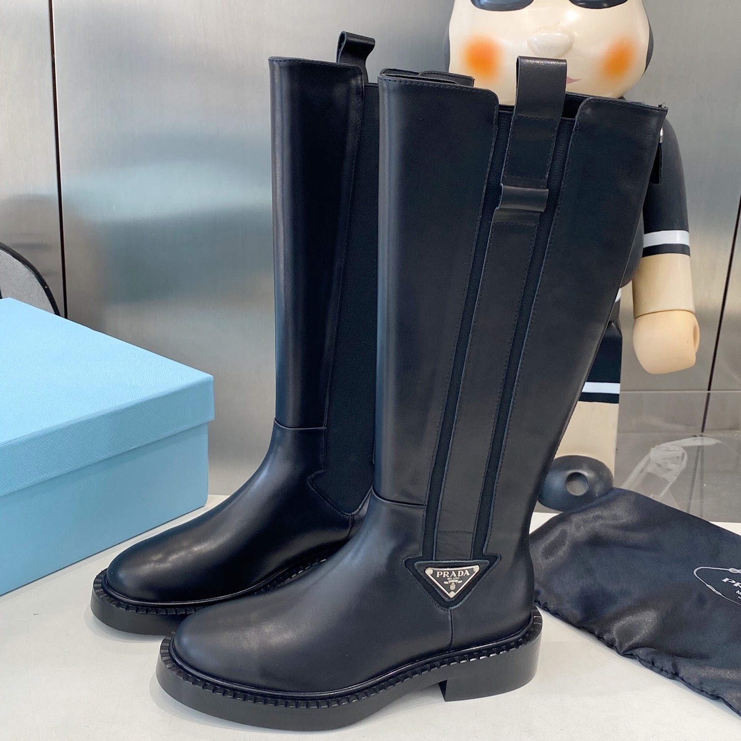 PRA high boots black cowhide 479030