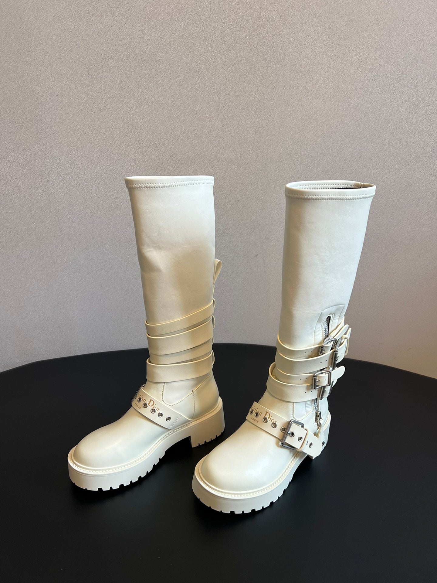 Dior 2025 Long Boot White Cowhide 501248