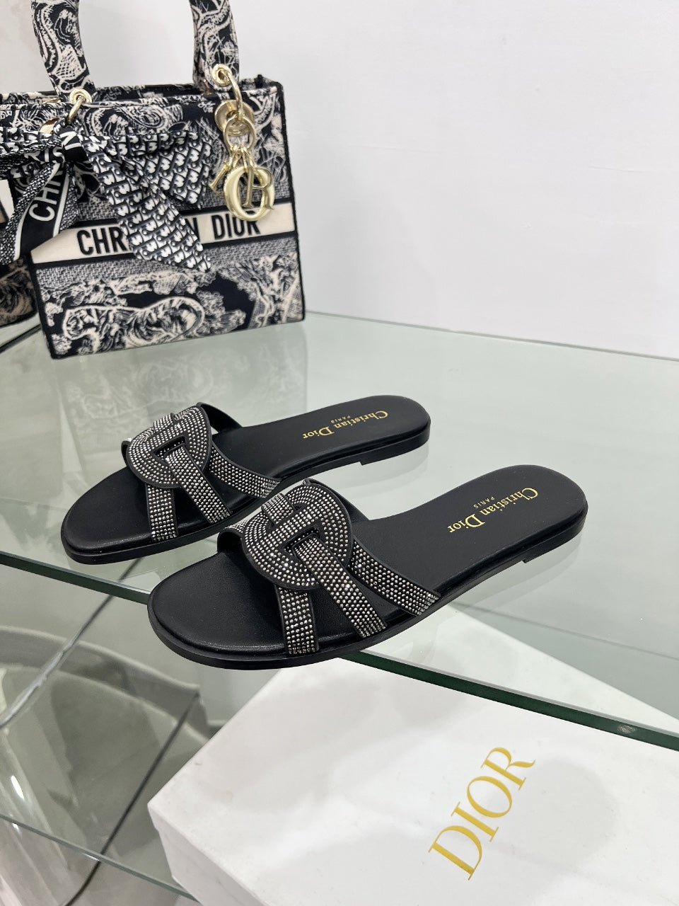 Dior 2026 D-Club Slide Sandal Cowhide 927362