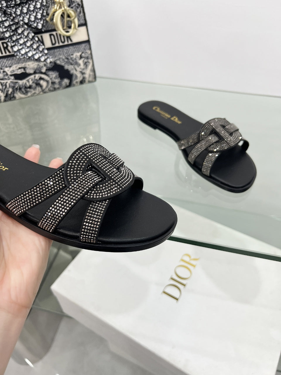 Dior 2026 D-Club Slide Sandal Cowhide 927362