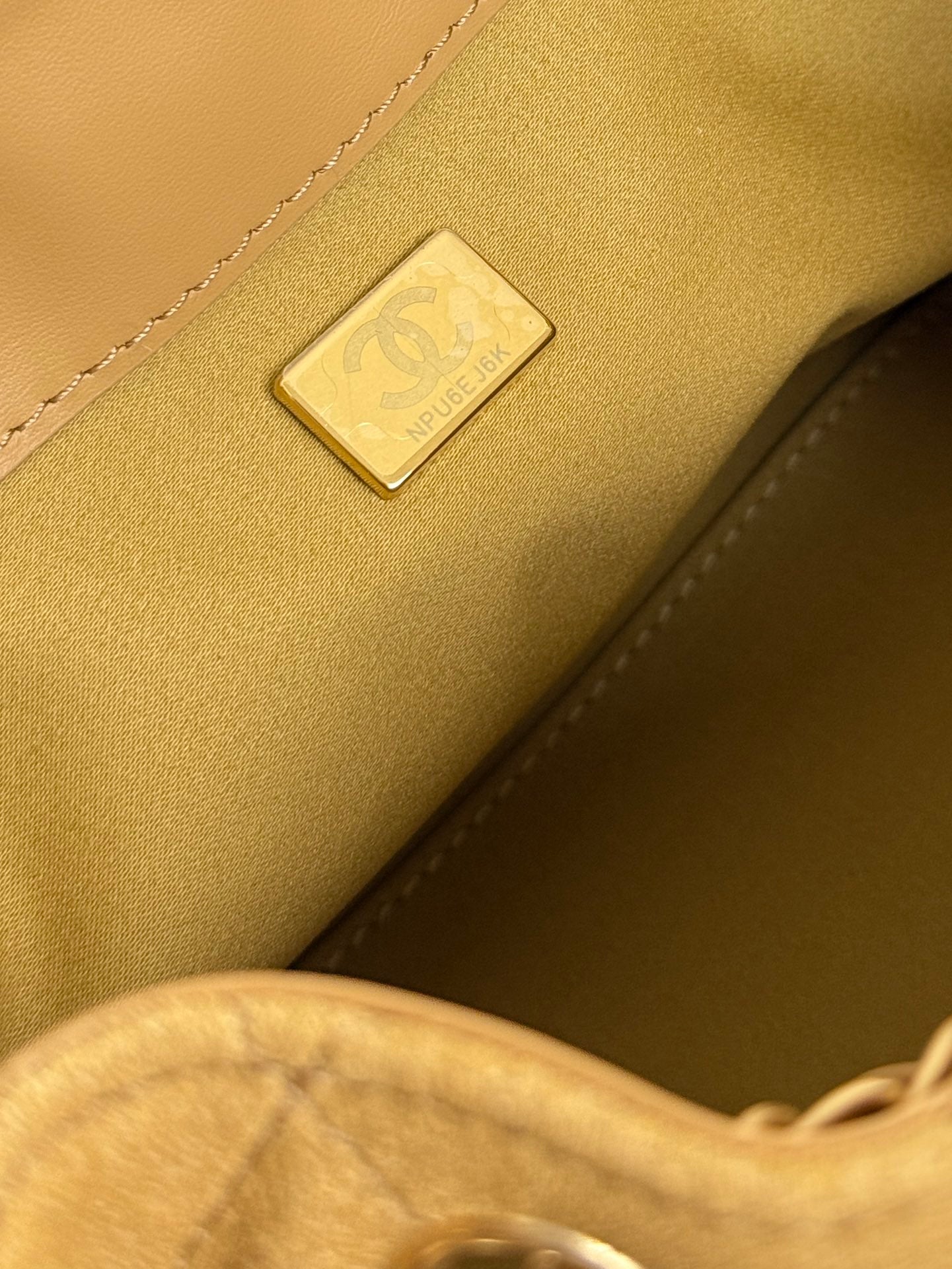 Chanel 2026 Hobo Bag 22cm Tan Suede