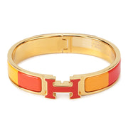 H BRACELET ORANGE RAINBOW CERAMIC