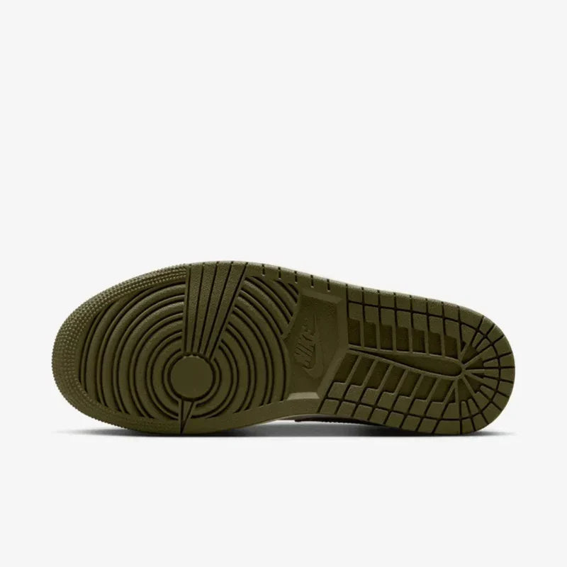 Nike Air Jordan 1 Low Coconut Milk Medium Olive Leather
