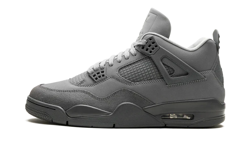 Nike Air Jordan 4 Dark Gray Suede Leather