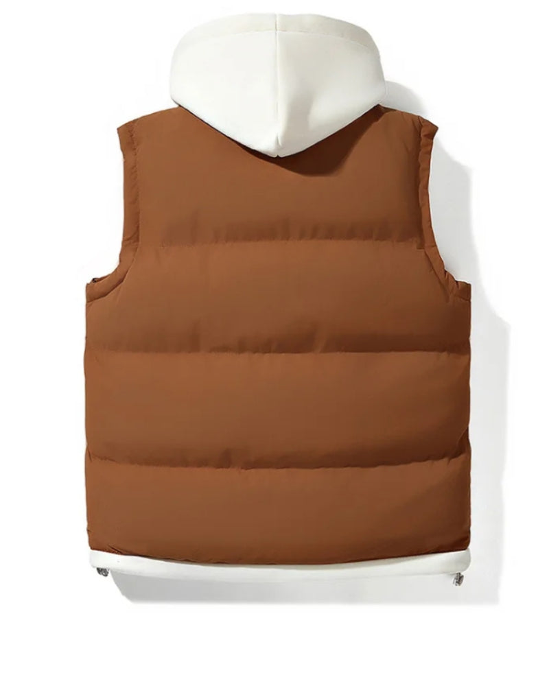 VELORA - Soft Shell Hooded Puffer Gilet #NEO12277
