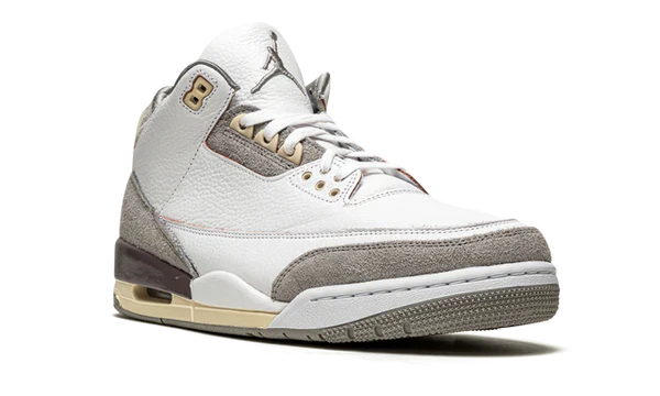 Nike Air Jordan 3 Retro White Gray Brown Suede Leather