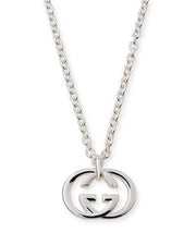 GG PEDANT SILVER NECKLACE