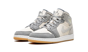 Nike Jordan 1 Mid SE Coconut Milk Particle Grey Suede