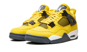 Nike Air Jordan 4 Yellow Black Suede 05
