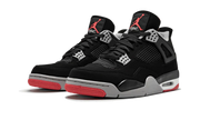Nike Air Jordan 4 Black Gray Red Suede TPU