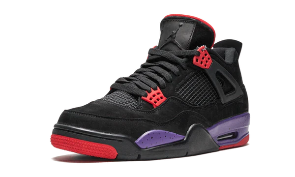 Nike Air Jordan 4 Raptors Black Purple Red Suede