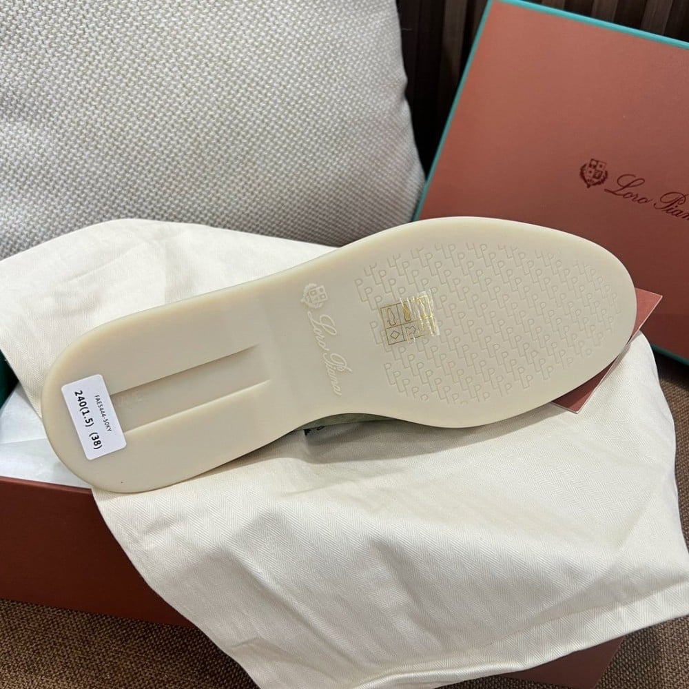 LP Unisex Summer Charms Walk Loafer Basil Green Suede Goatskin