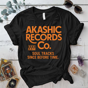 Akashic Records Soul Tracks T-Shirt Mockup Black