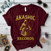 Akashic Records Throne T-Shirt Mockup Maroon