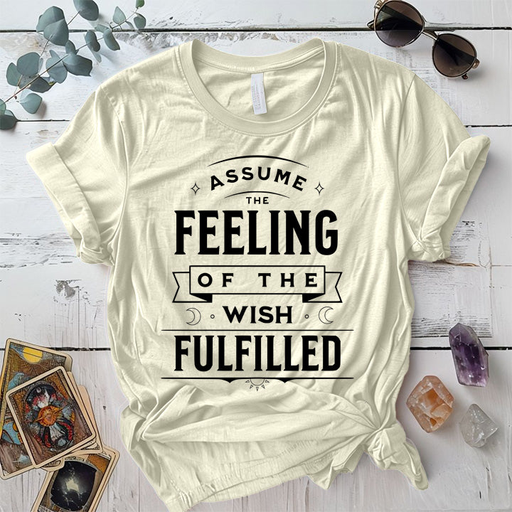 Assume The Feeling T-Shirt Mockup Dark Heather Grey