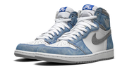 Nike Air Jordan 1 White Blue Suede Leather