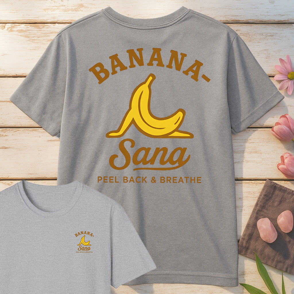 Banana Sana T-Shirt Mockup sport-grey