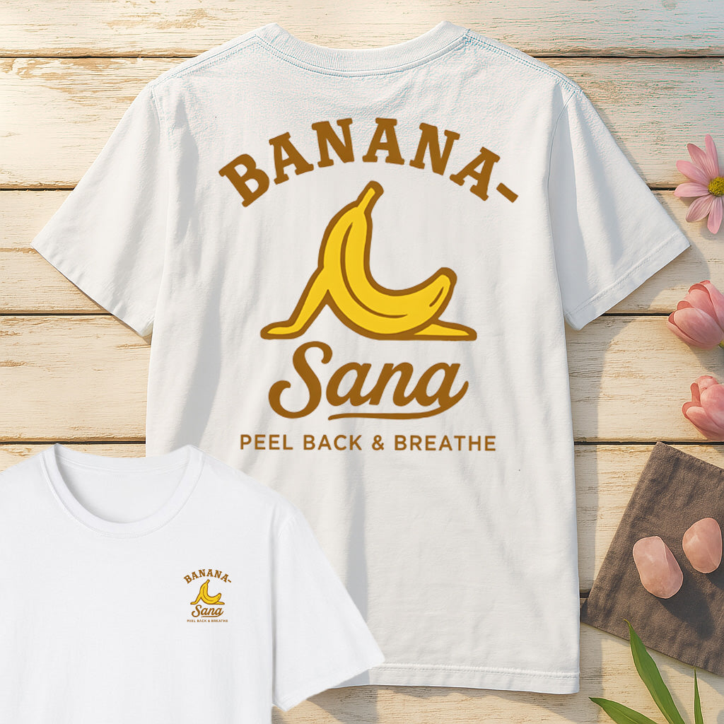 Banana Sana T-Shirt Mockup white