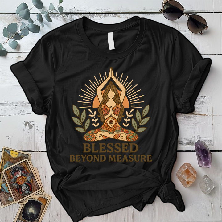 Blessed Beyond Measure T-Shirt Mockup Black