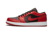 Nike Air Jordan 1 Low Bred Toe Red Black Leather