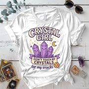 Crystal Girl T-Shirt Mockup White
