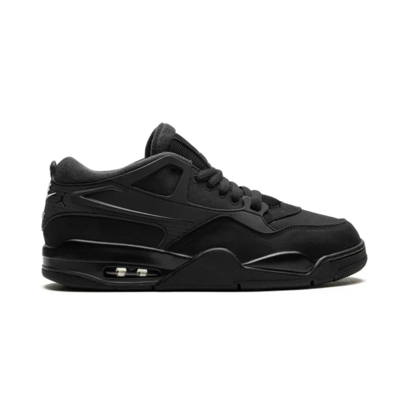 Nike Air Jordan 4 Black Suede Leather