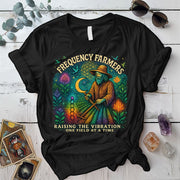 Frequency Farmers T-Shirt Mockup Black