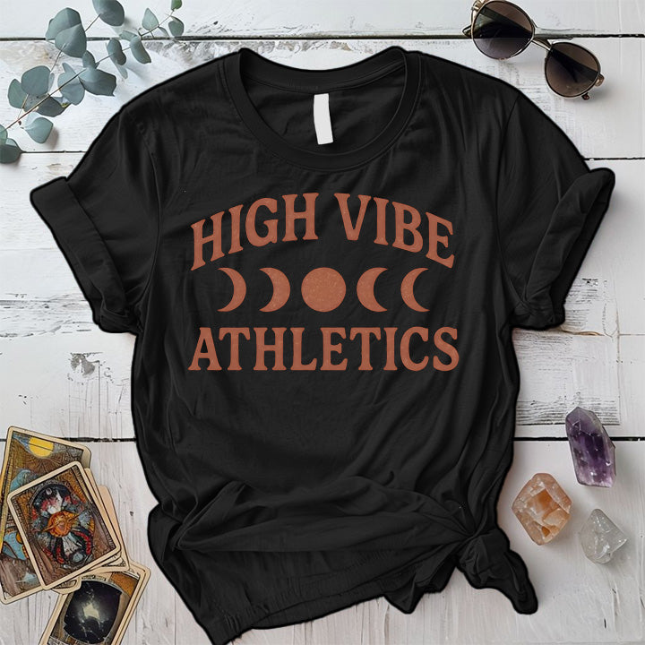 High Vibe Athletics T-Shirt Mockup Black