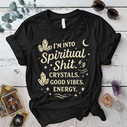 I'm Into Spiritual Shit T-Shirt Mockup Black