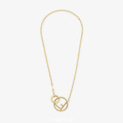 F LOGO GOLD NECKLCE
