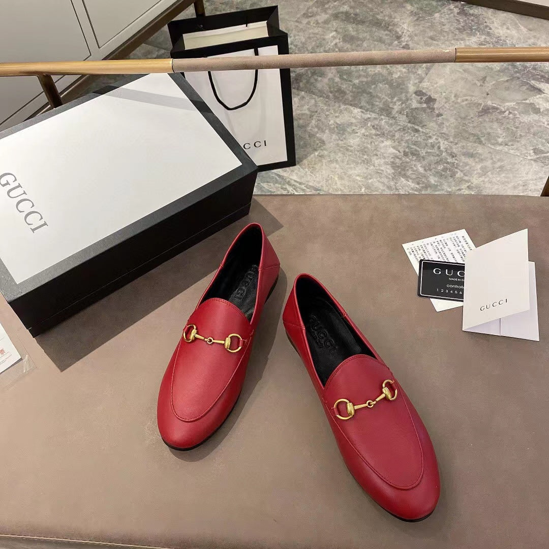 gg loafer dark red calfskin