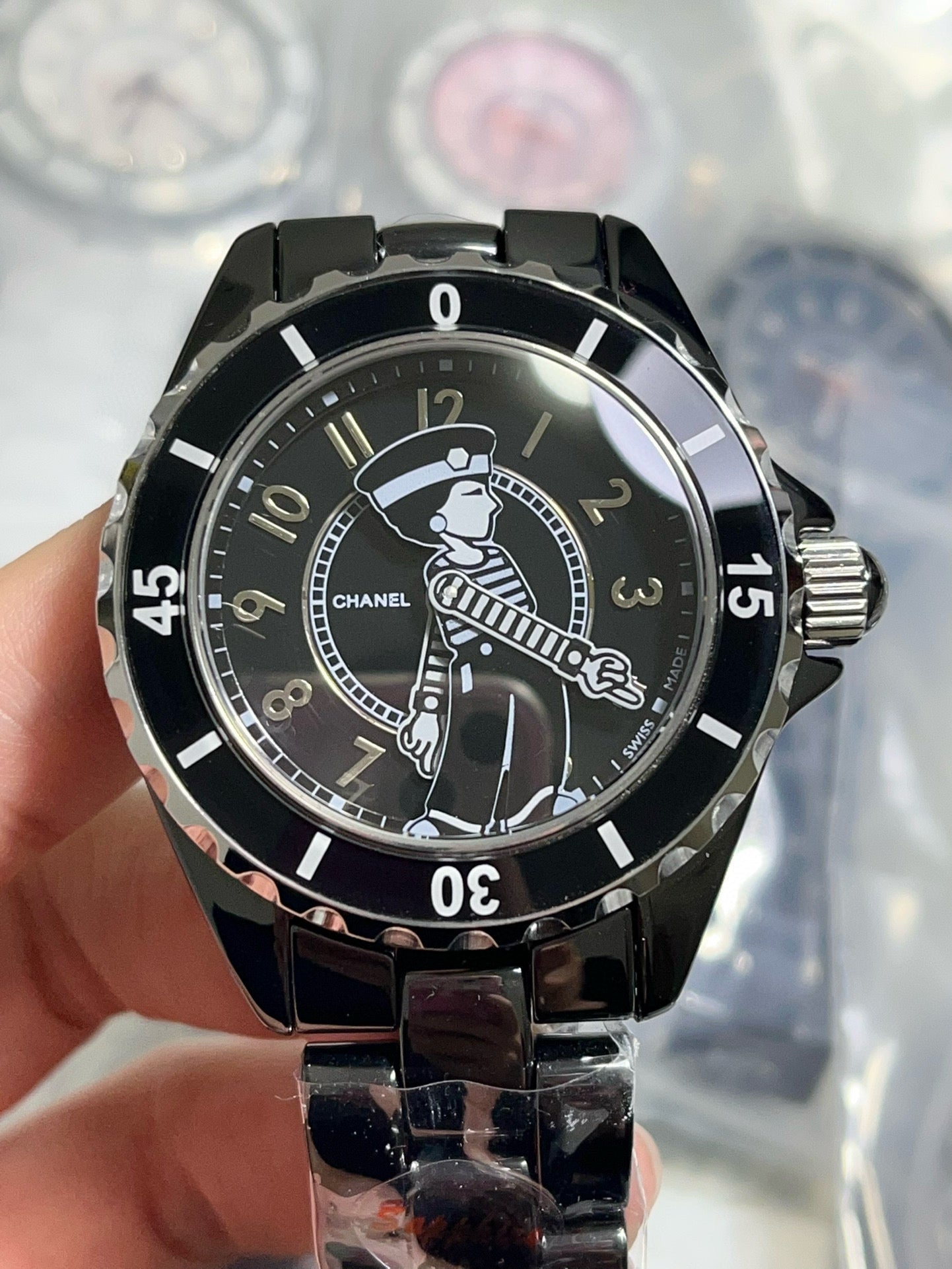 J12 38mm Mademoiselle Automatic Black Ceramic