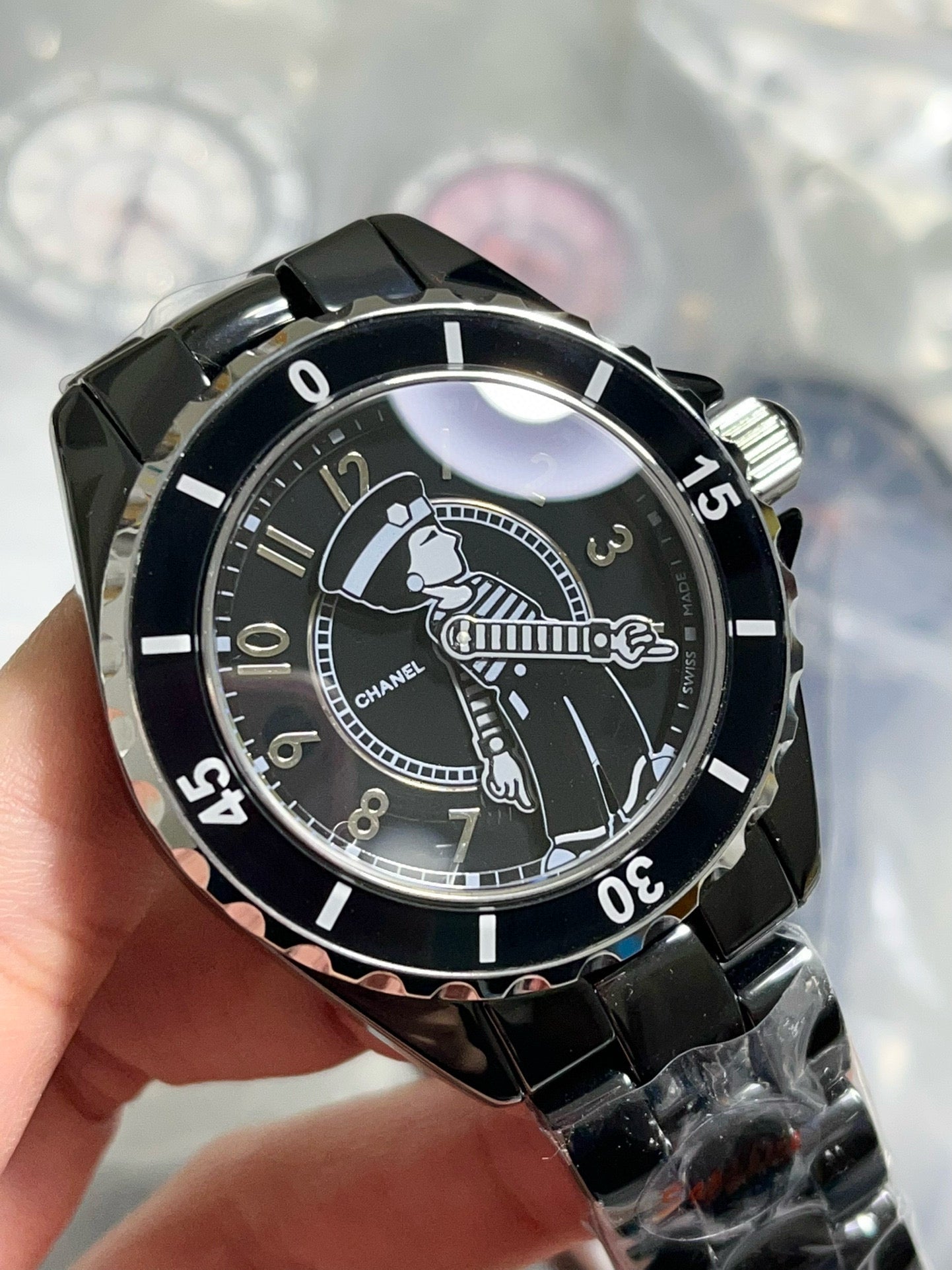 J12 38mm Mademoiselle Automatic Black Ceramic