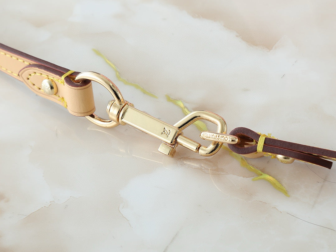 LV Sunset Bag 27cm Pink Monogram Denim Gold Hardware