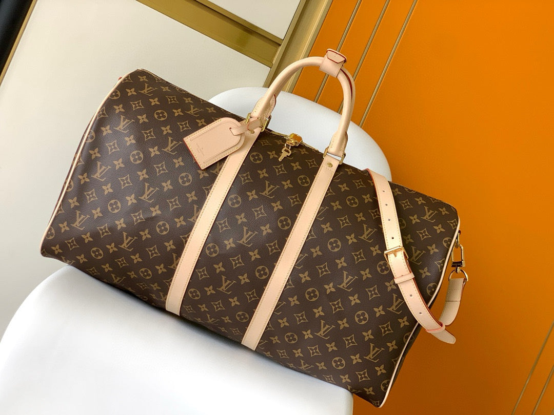 LV KEEPALL BANDOULIERE 45 MONOGRAM CANVAS