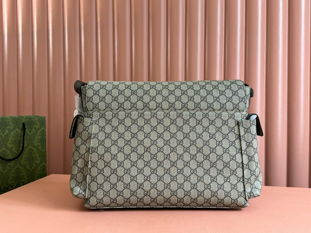 GC Large Changing Bag Beige Ebony Monogram  Canvas