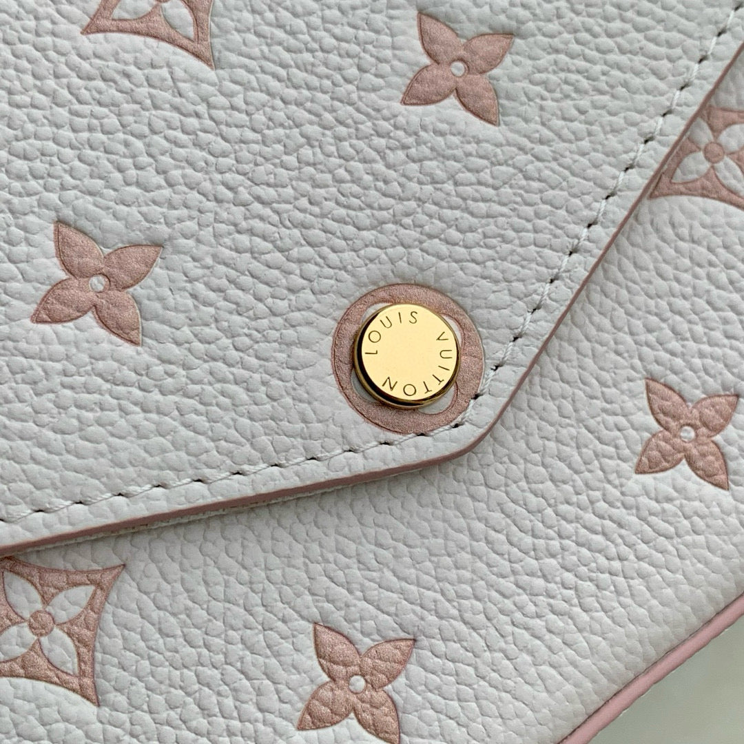 LV Felicie Pochette Pink Nude Cowhide