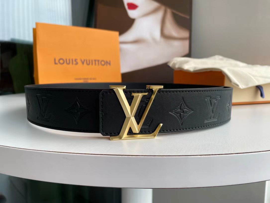 Louis Vuitton Belt Black Calfskin