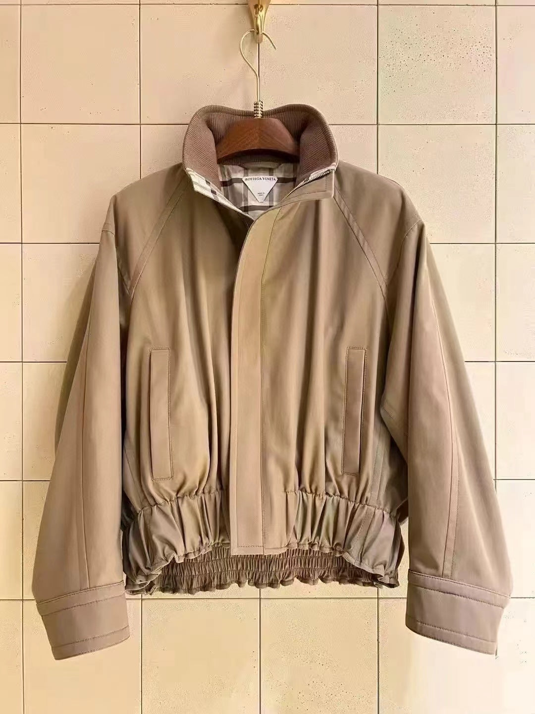 Bottega Veneta Coat Beige Cotton