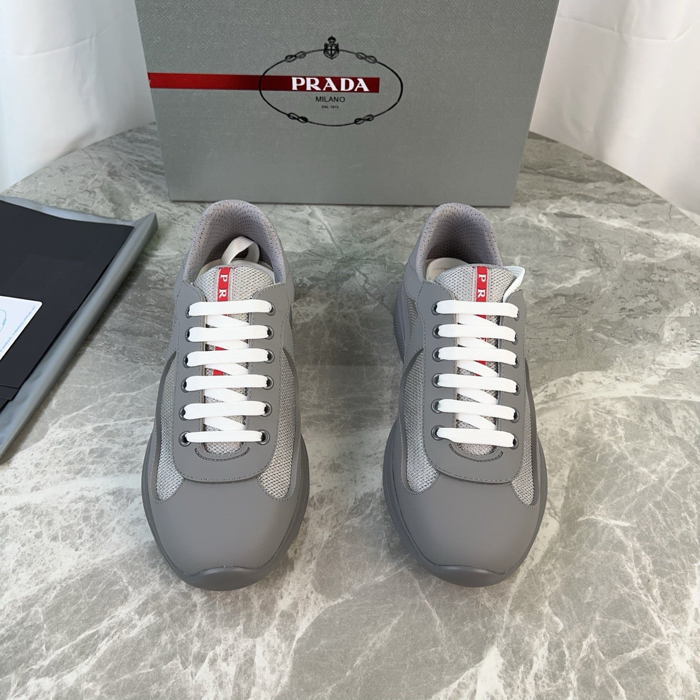 Prada Sneaker Grey Cowhide