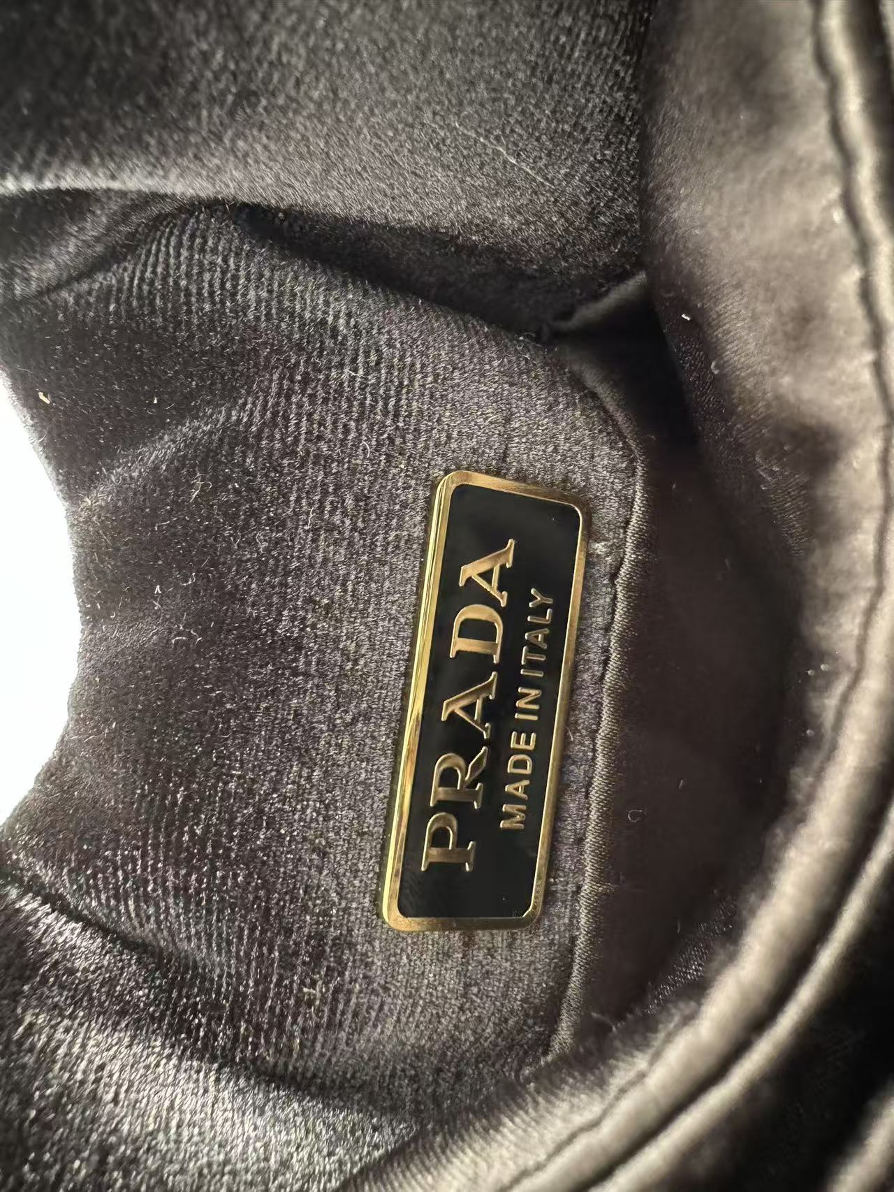 Prada Padded Mini Bag Black Velvet