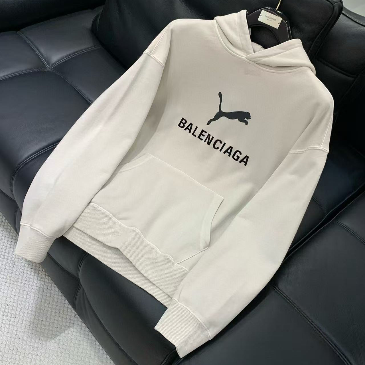 Balenciaga 25 Hoodie White Cotton 0050