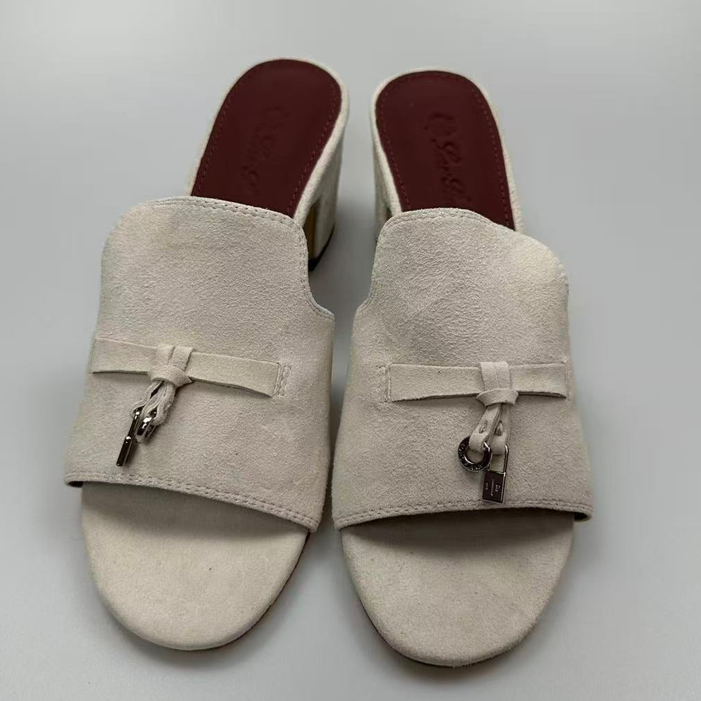 LP 25 Summer Charm Sandal 55 Cream Suede