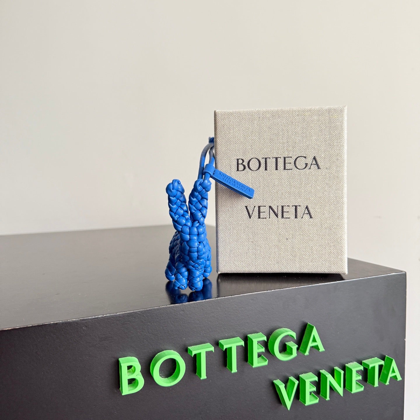 Bottega Veneta Rabbit Charm Blue Lambskin
