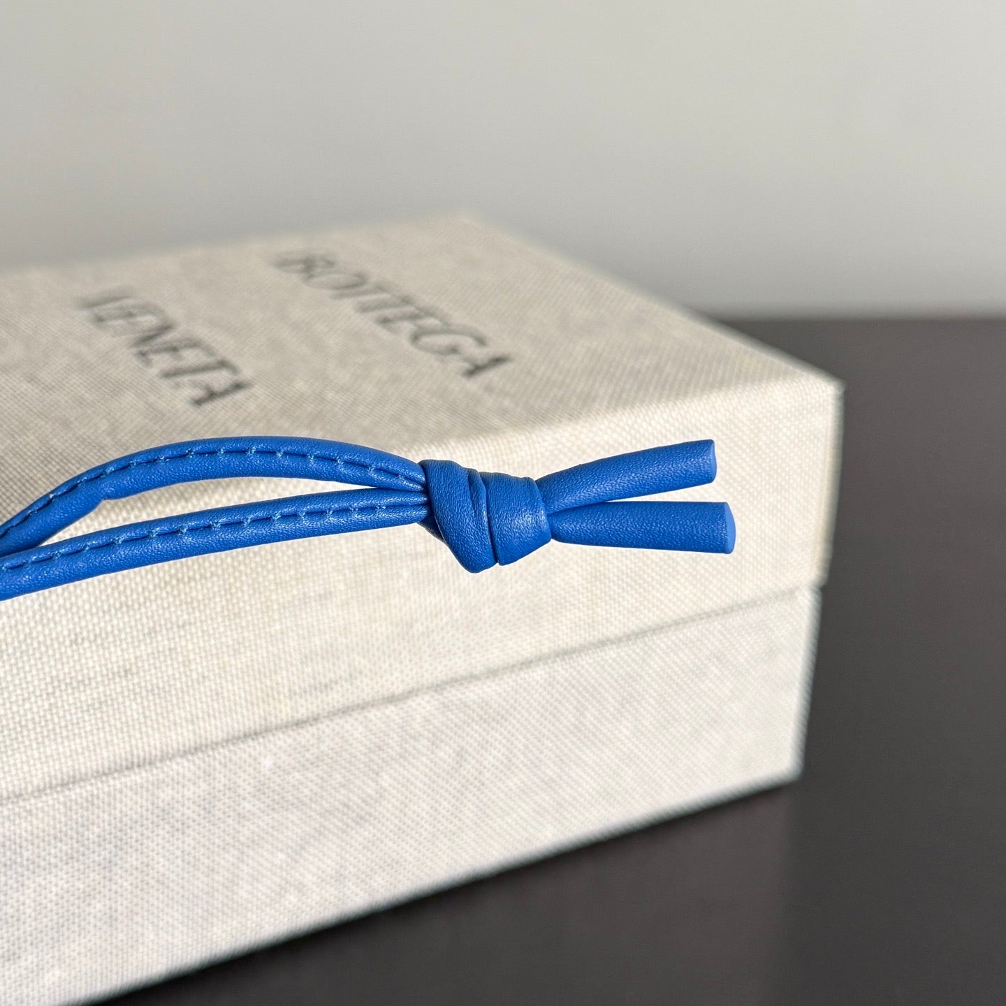 Bottega Veneta Rabbit Charm Blue Lambskin